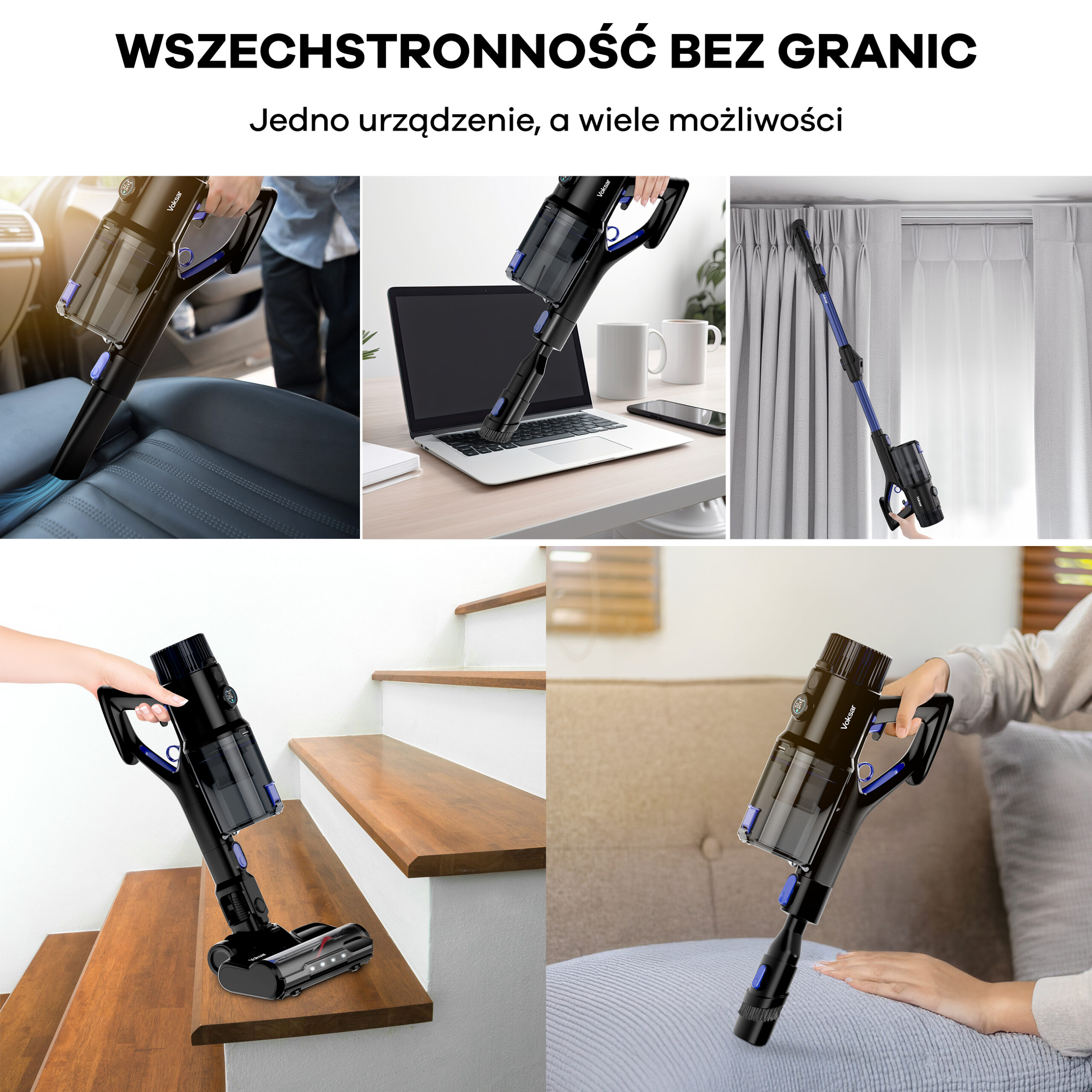 Odkurzacz bezprzewodowy VOKSAR V11s - obrazek 2