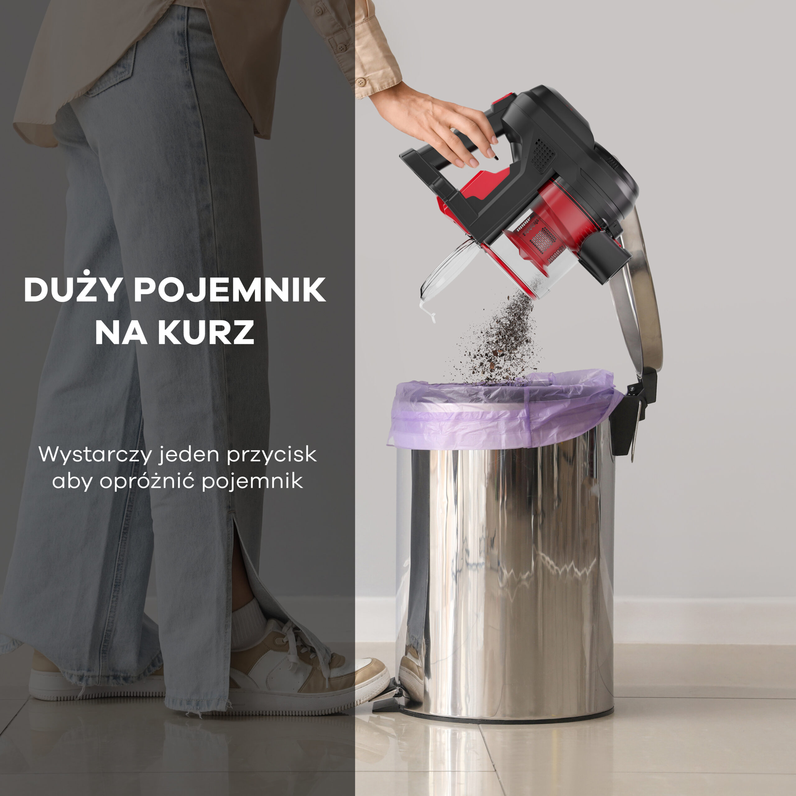 Bezprzewodowy Odkurzacz VOKSAR A11s 5w1 + Dodatkowe Końcówki - obrazek 6