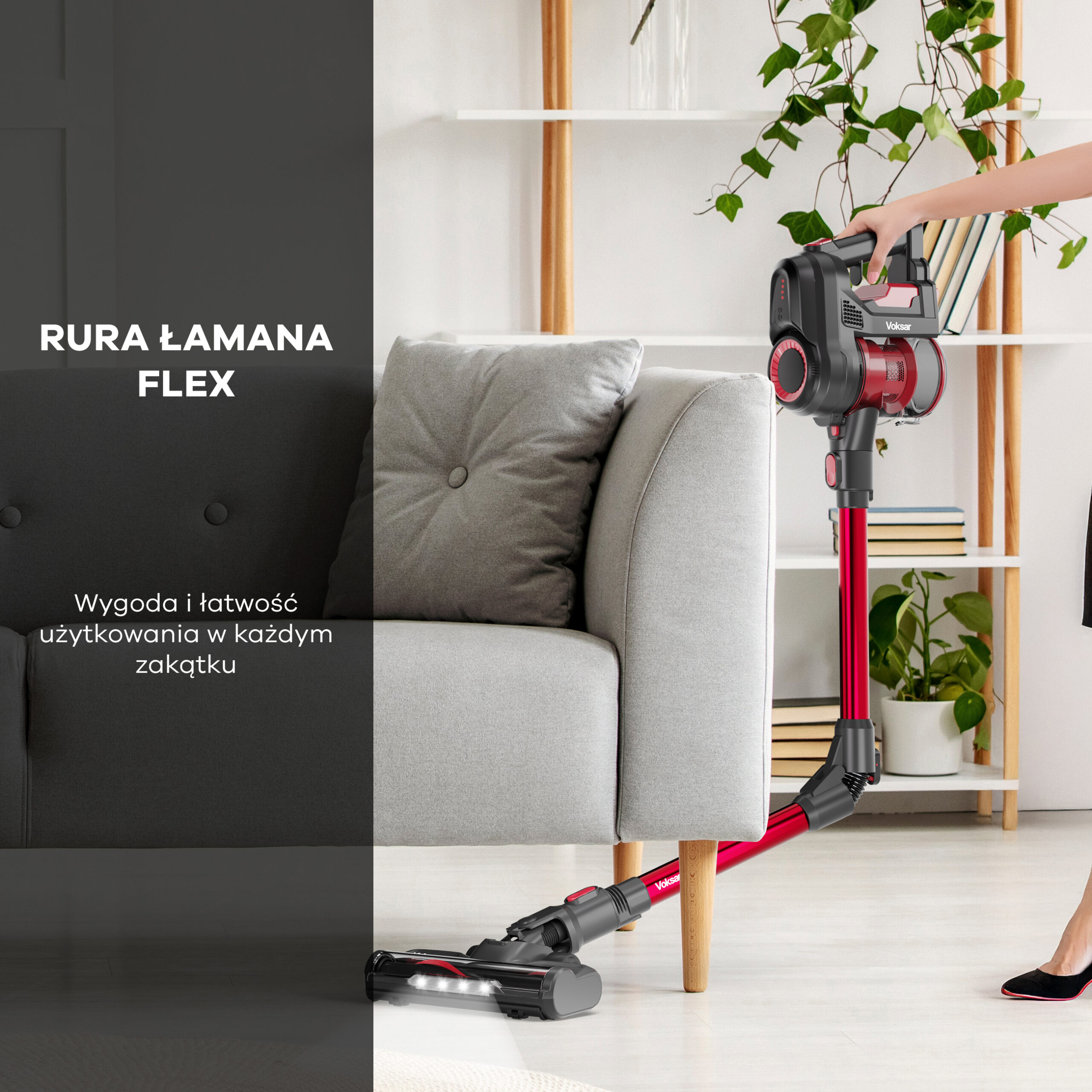 Bezprzewodowy Odkurzacz VOKSAR A11s 5w1 + Dodatkowe Końcówki - obrazek 9