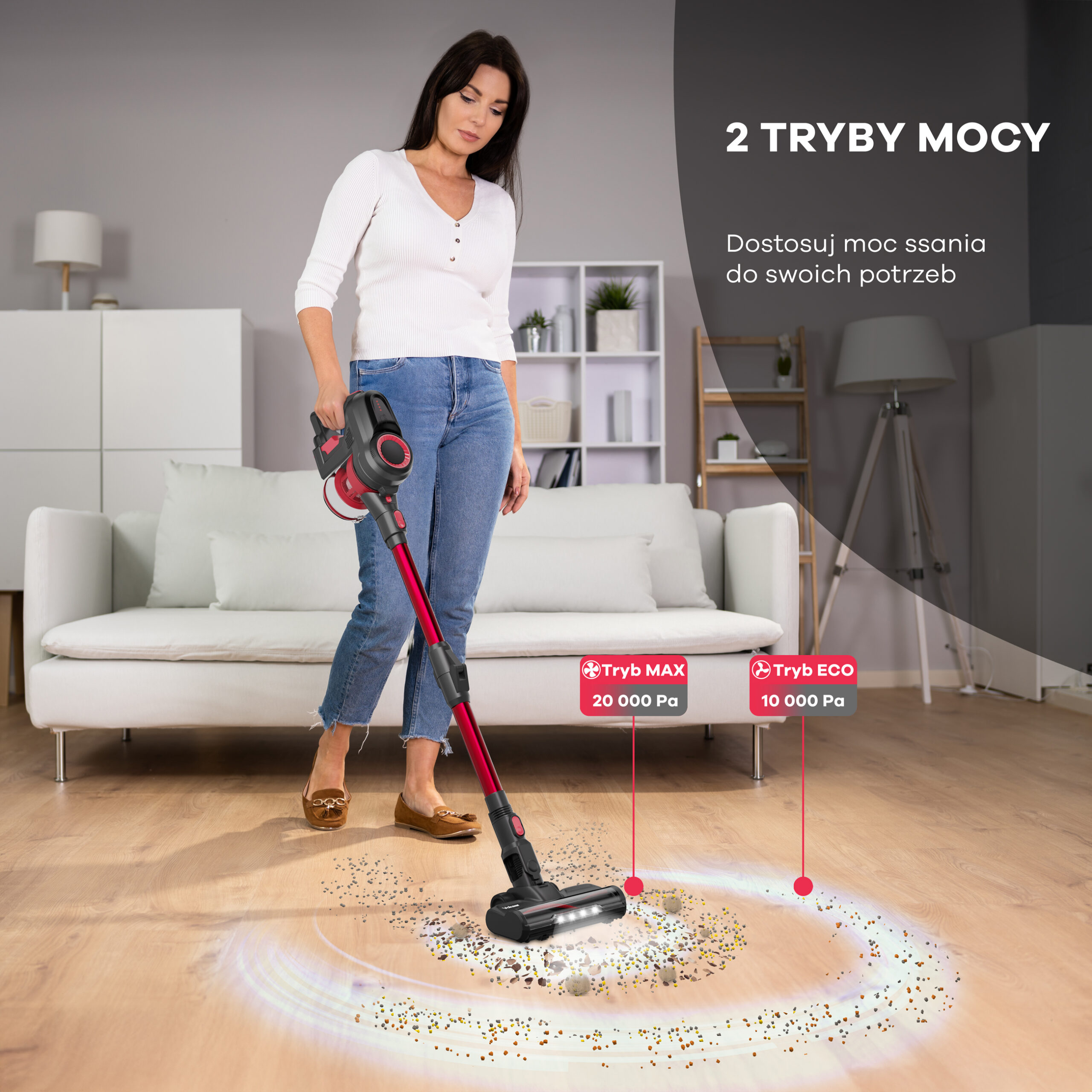 Bezprzewodowy Odkurzacz VOKSAR A11s 5w1 + Dodatkowe Końcówki - obrazek 10