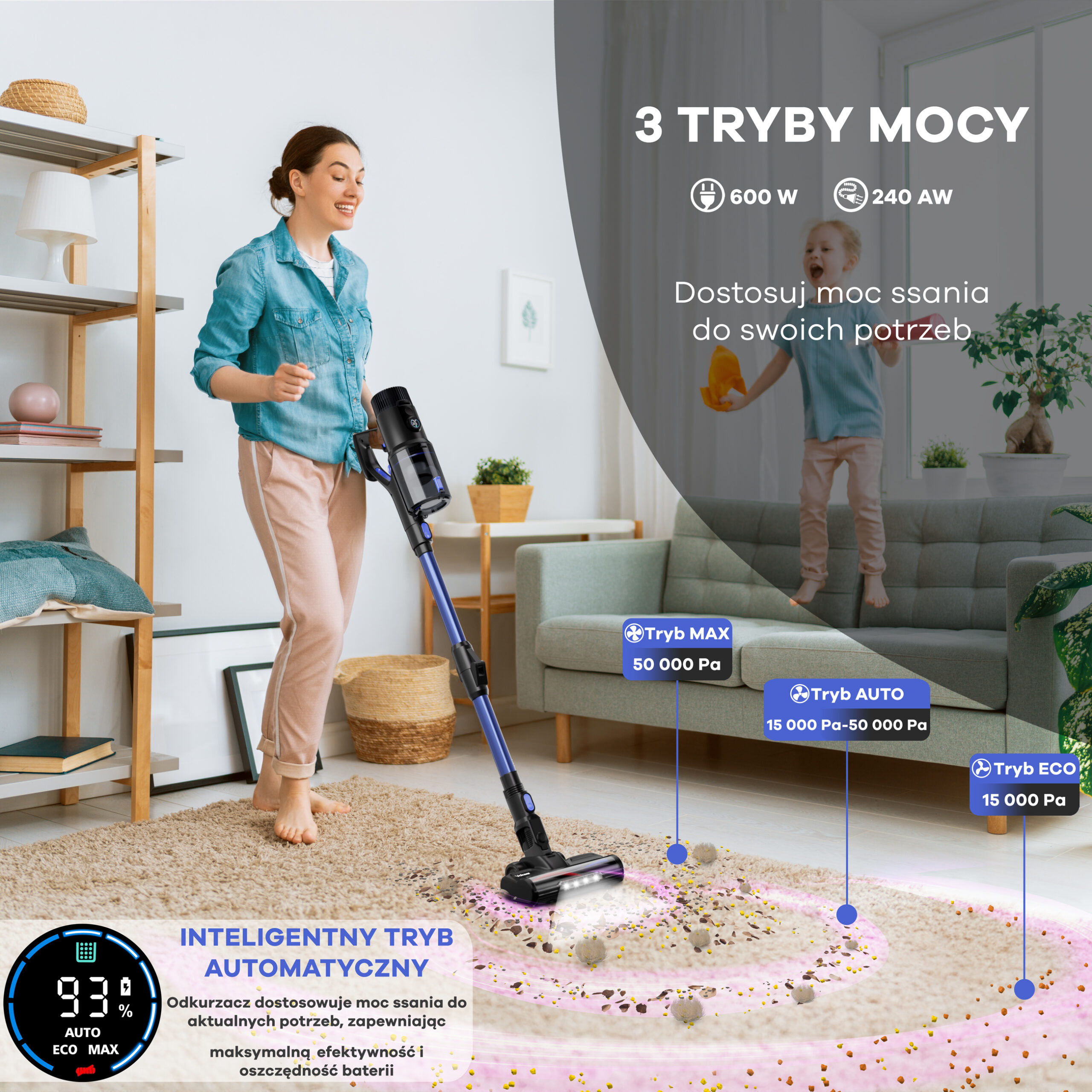 Odkurzacz bezprzewodowy VOKSAR V11s - obrazek 8